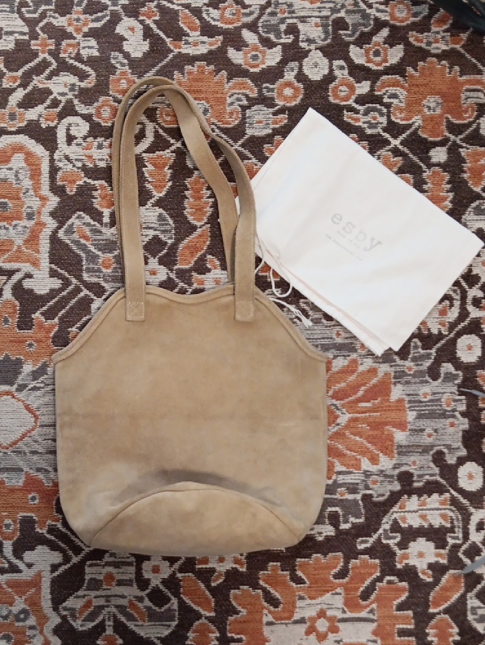 esby Fisherman Suede Tote
